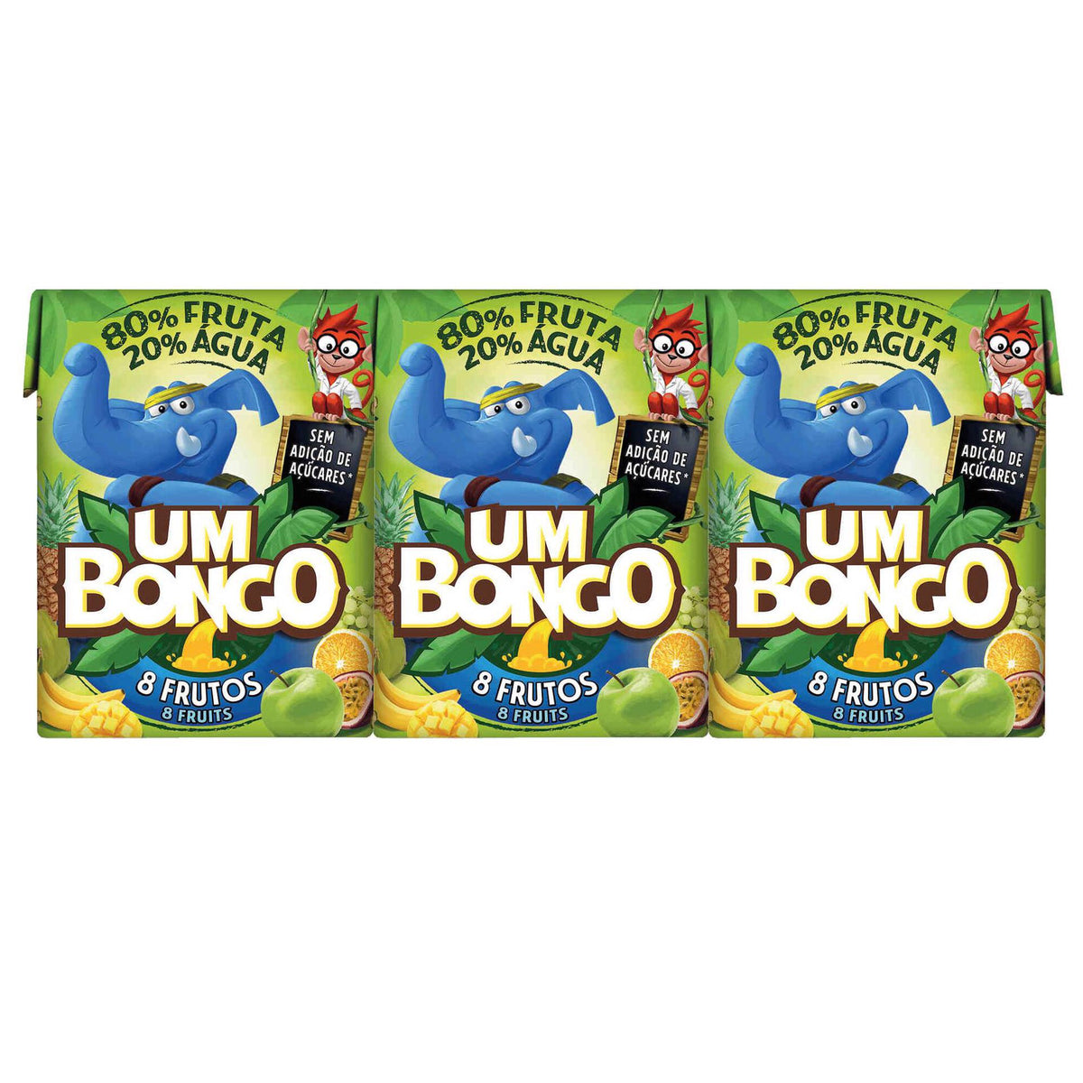 Um Bongo 8 Frutos 3x200ml Deli Beira